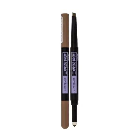 ⁨Maybelline Express Brow Satin Duo double-sided eyebrow pencil 01 Dark Blonde 0.71g⁩ at Wasserman.eu