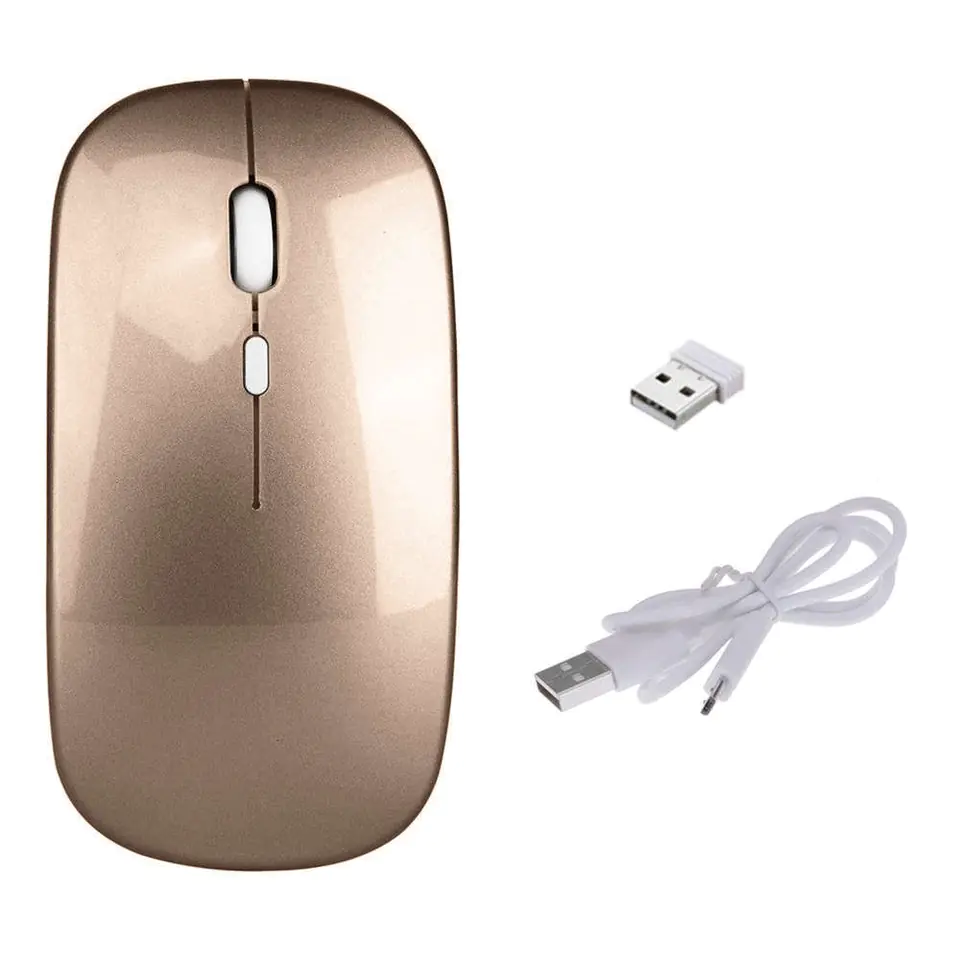 ⁨Wireless Optical Computer Mouse 2.4G 10m 4D Gold⁩ at Wasserman.eu