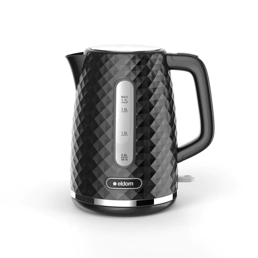 ⁨C280C ELDOM Kettle ELLI, capacity 1.7 l, power 2200 W, black, strix, black⁩ at Wasserman.eu