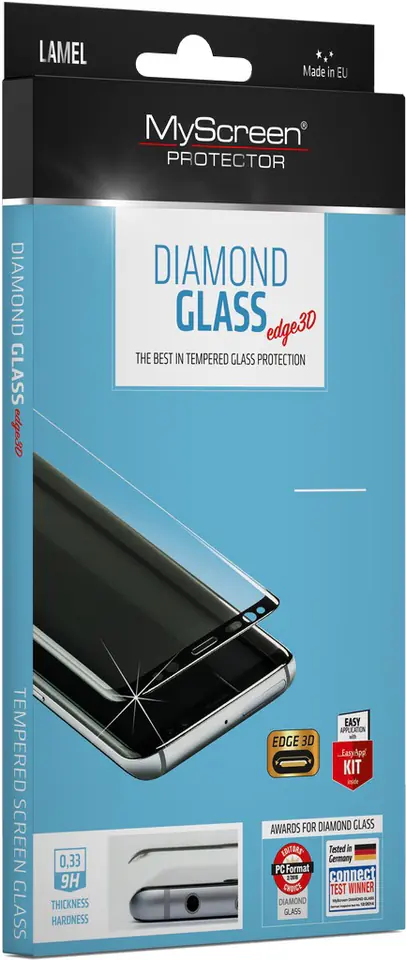 Diamond Edge 3D MSP for Samsung S9 G960 Black at Wasserman.eu