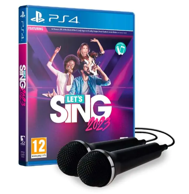 Gra PlayStation 4 Let's Sing 2023 + 2 mikrofony w sklepie Wasserman.eu