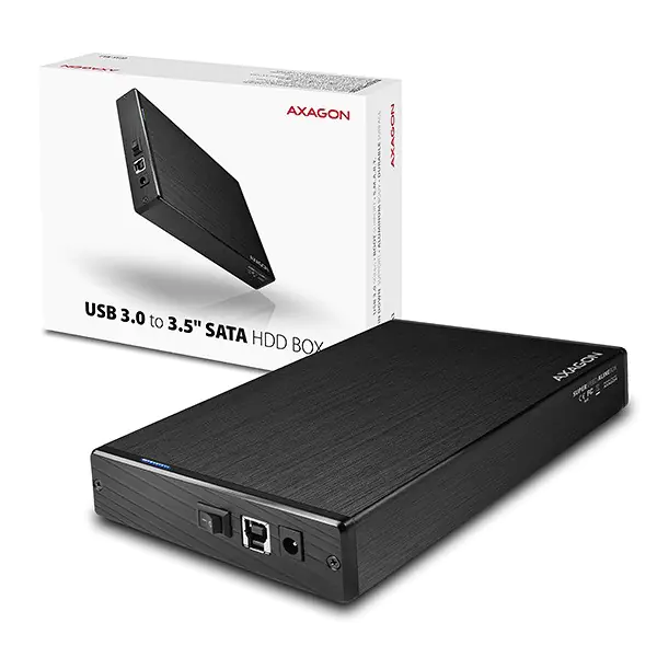 ⁨Obudowa zewnętrzna aluminiowa EE35-XA3, USB 3.2 Gen 1 SATA 3.5cali⁩ w sklepie Wasserman.eu