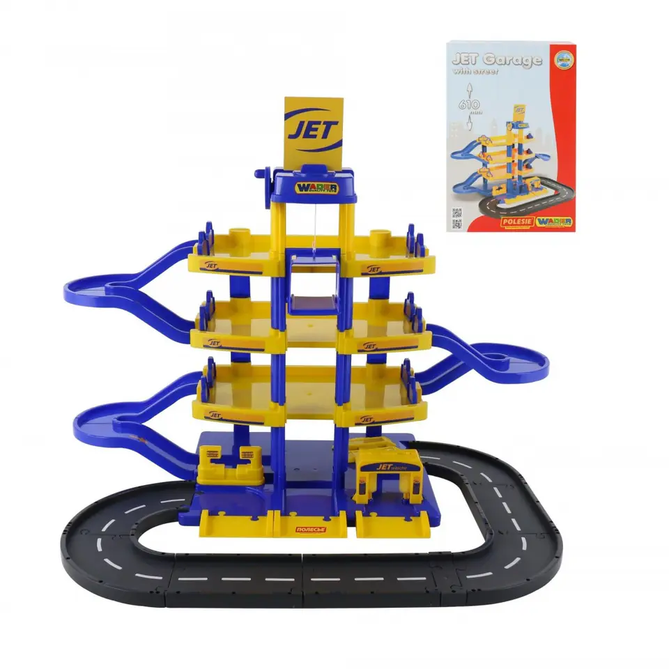 Parkgarage Jet 4-floors with street at Wasserman.eu