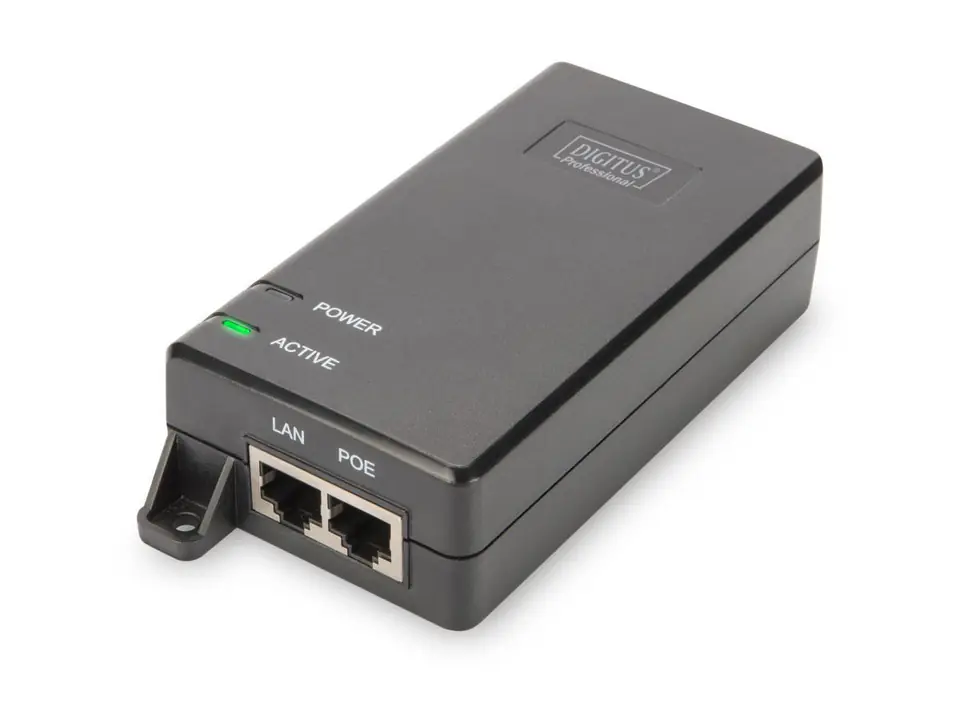 ⁨Active PoE + Injector 802.3af 30W Gigabit⁩ at Wasserman.eu