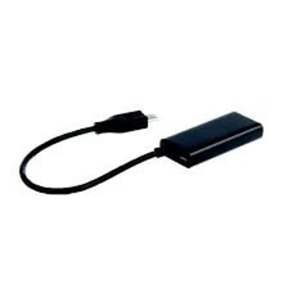 ⁨Adapter MHL(M)->HDMI(F)+ USB Micro(BF)(11 PIN) 16cm⁩ w sklepie Wasserman.eu