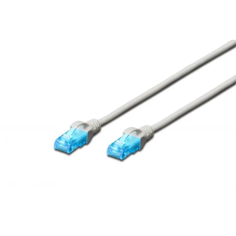 ⁨Patch cord U/UTP kat.5e PVC 25m szary⁩ w sklepie Wasserman.eu