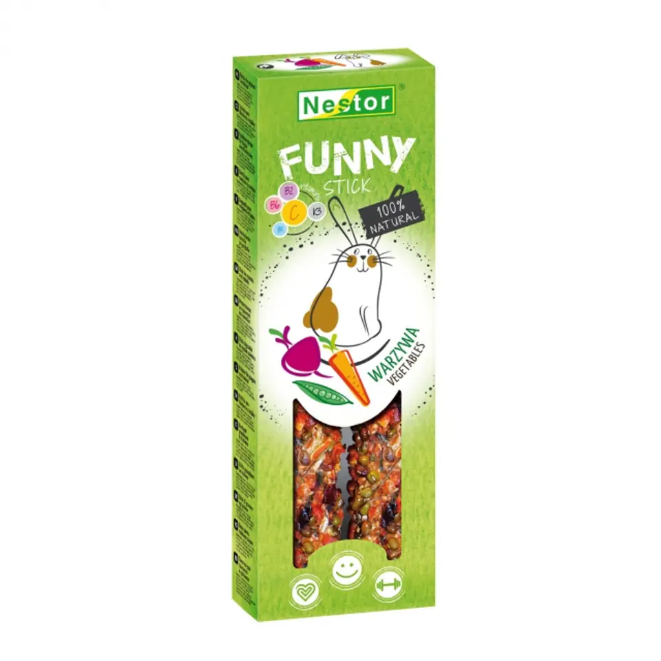 ⁨NESTOR KOLBA GRYZOŃ FUNNY WARZYWA 115g⁩ w sklepie Wasserman.eu