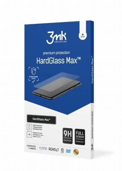 ⁨3MK HardGlass Max Sam S23 Plus czarny/black, Fullscreen Glass⁩ w sklepie Wasserman.eu