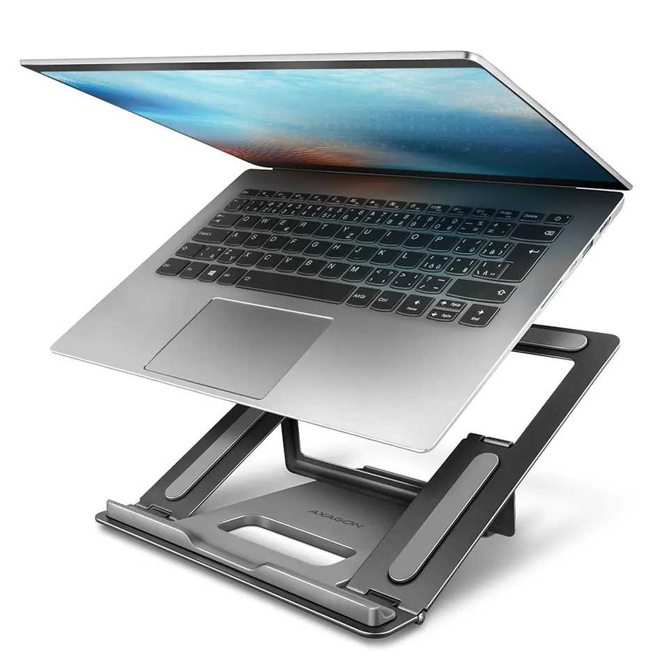 ⁨Stand for 10" - 16" laptops, 4 adjustable angles STND-L ALU⁩ at Wasserman.eu