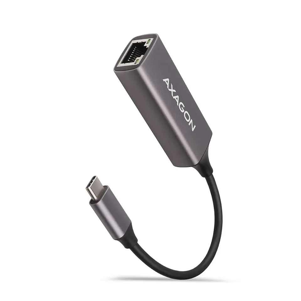 ⁨Karta sieciowa Gigabit Ethernet adapter ADE-TRC, USB-C 3.2 Gen 1, instalacja automatyczna, metal, titan grey⁩ w sklepie Wasserman.eu