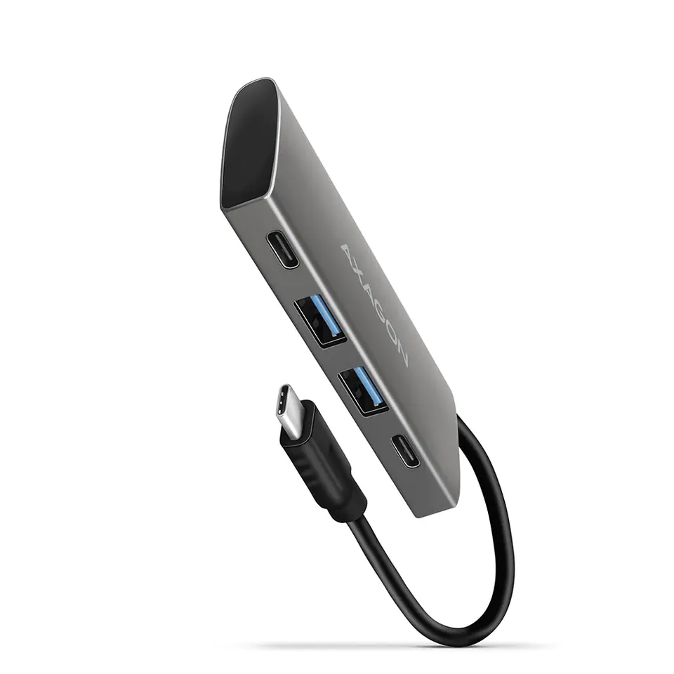 ⁨Adapter HMC-4G2 2x USB-A + 2x USB-C, USB-C 3.2 Gen 2 10Gbps hub, 13cm USB-C kabel⁩ w sklepie Wasserman.eu