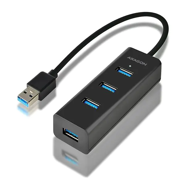 ⁨Hub 4-portowy HUE-S2B USB 3.2 Gen 1 charging hub, microUSB⁩ w sklepie Wasserman.eu