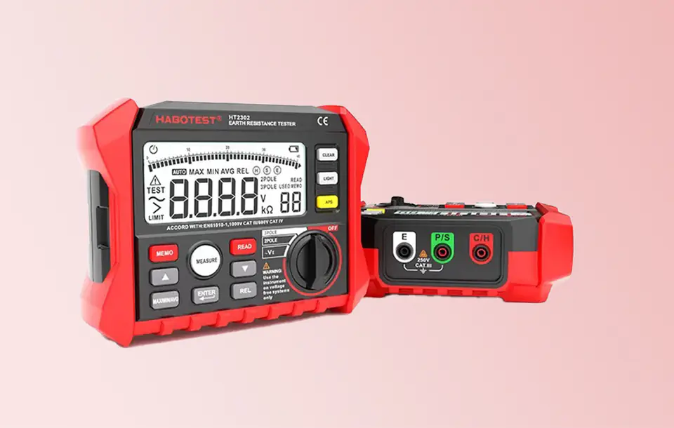 ⁨Miernik rezystancji uziemienia HABOTEST HT2302⁩ w sklepie Wasserman.eu