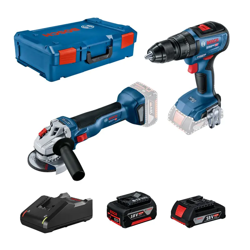 ZESTAW GWS18V-10 + GSB18V-50 1*2.0AH 1*5.0AH XL-BOXX w sklepie Wasserman.eu