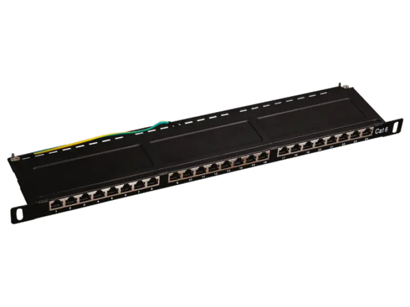 ⁨Patch panel OPTIMUM STP kat.6 24 porty 0.5U ALANTEC - ALANTEC⁩ w sklepie Wasserman.eu