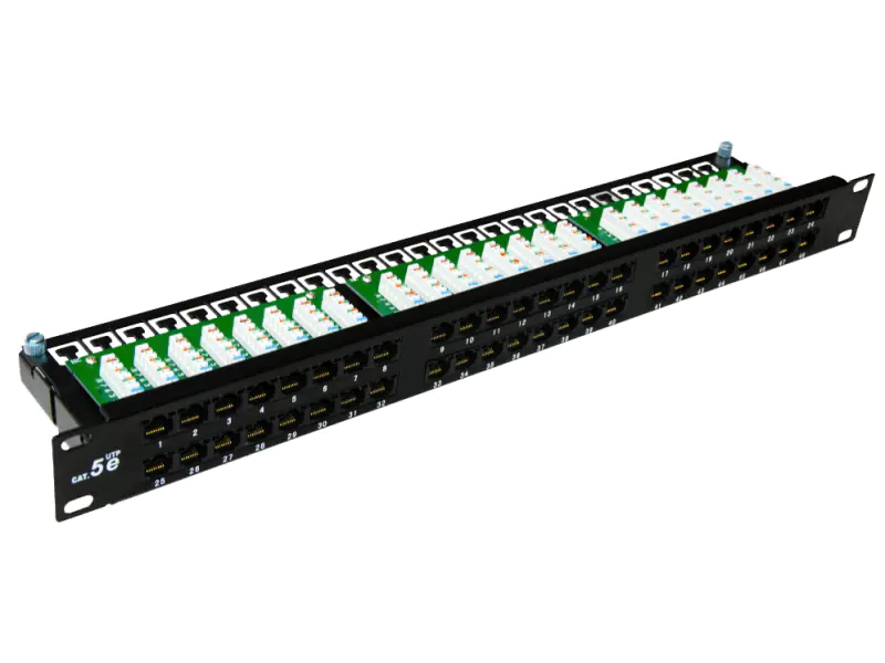 ⁨Patch panel OPTIMUM UTP kat.5e 48 portów LSA 1U ALANTEC - ALANTEC⁩ w sklepie Wasserman.eu