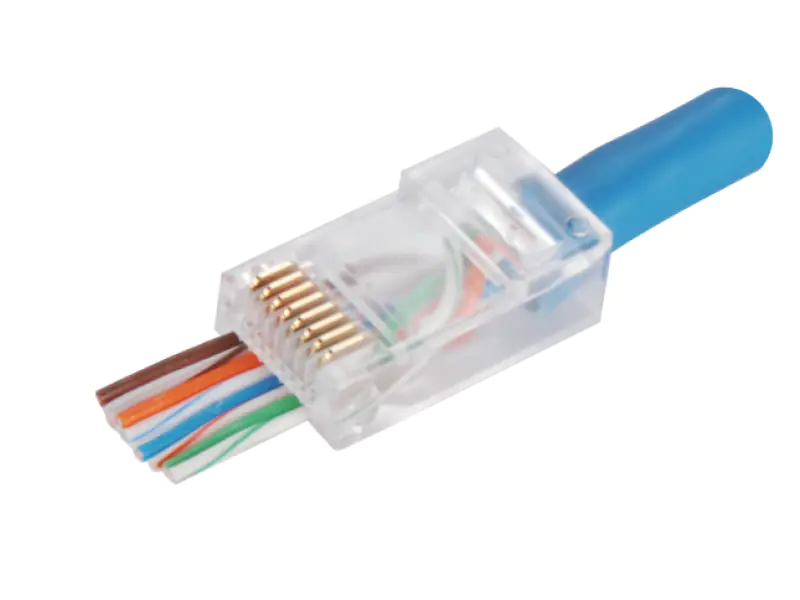 ⁨Wtyk przelotowy RJ45 UTP kat.6 (op.100 szt) ALANTEC - ALANTEC⁩ w sklepie Wasserman.eu