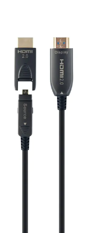 ⁨Kabel AOC High Speed HDMI with ethernet 30 m z adapterem D/A⁩ w sklepie Wasserman.eu