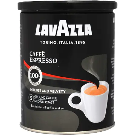 ⁨LAVAZZA coffee 250g ground ESPRESSO can⁩ at Wasserman.eu