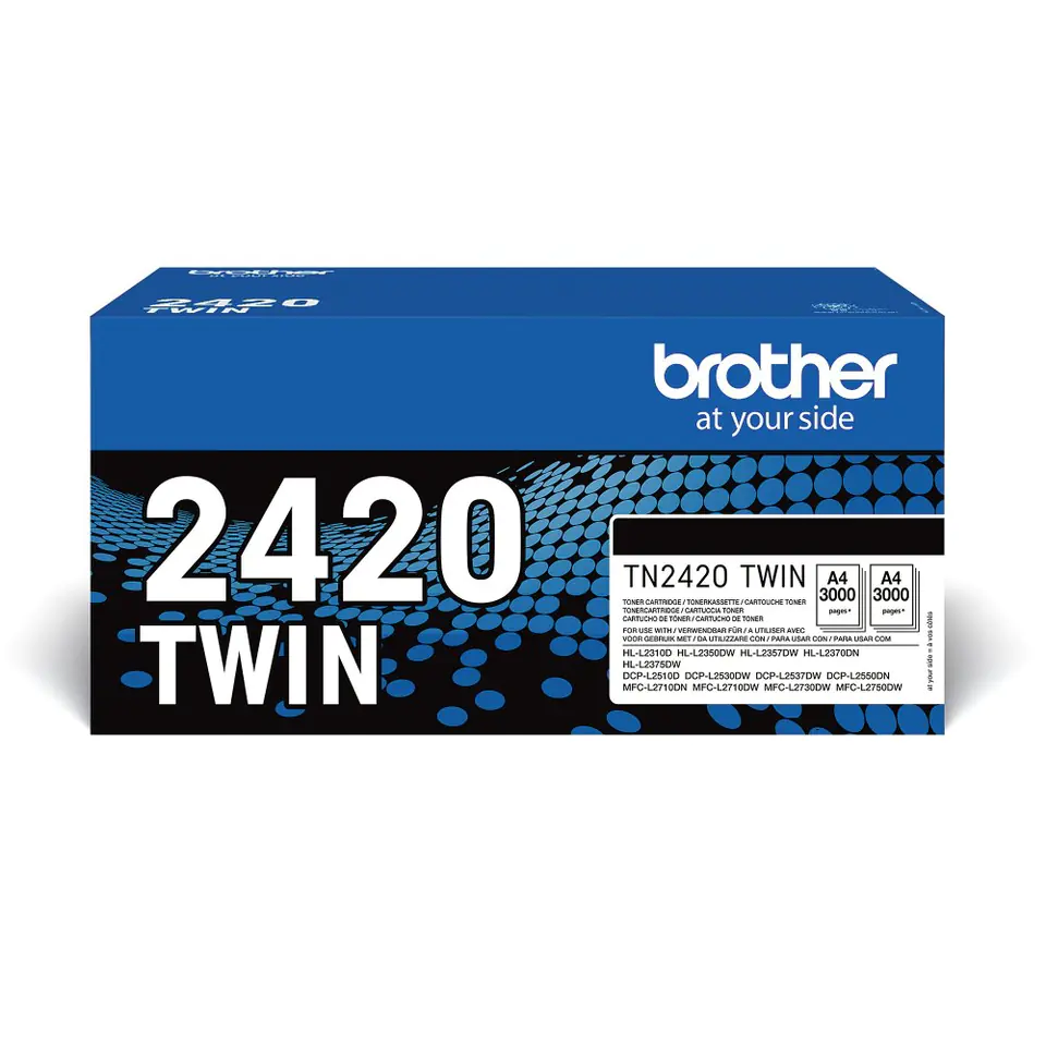 ⁨Brother TN2420 TWIN-pack Toner Cartridge, Black⁩ at Wasserman.eu