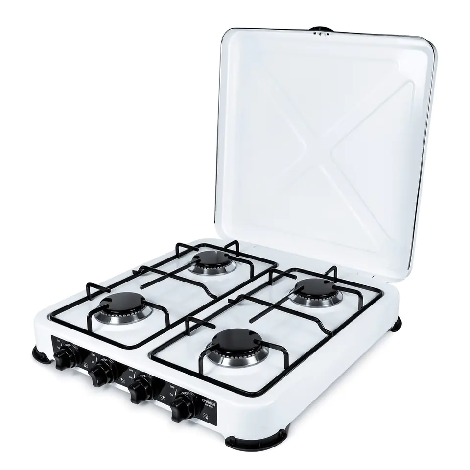 ⁨PROMIS four-burner gas stove KG400 white⁩ at Wasserman.eu