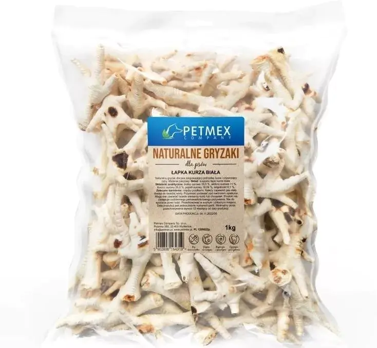 ⁨PETMEX dog chew Chicken paw -1000g⁩ at Wasserman.eu