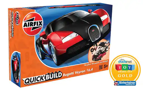 ⁨Model plastikowy Quickbuild Bugatti Veyron czarny/czerwony⁩ w sklepie Wasserman.eu