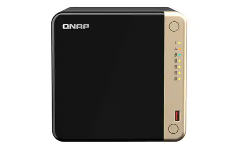 ⁨QNAP TS-464 NAS Tower Ethernet LAN Black N5095⁩ at Wasserman.eu