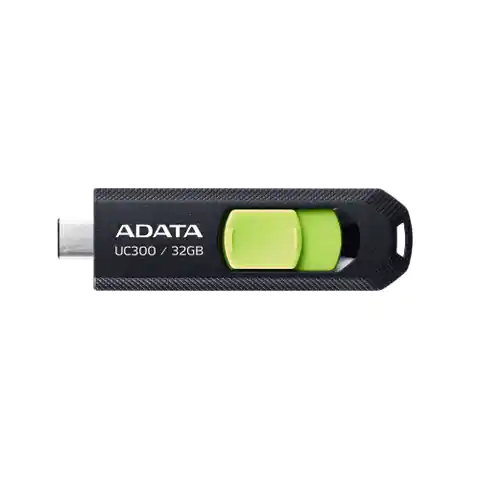 ⁨ADATA FLASHDRIVE UC300 32GB USB 3.2 BLACK&GREEN⁩ at Wasserman.eu