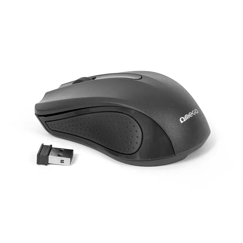 ⁨OMEGA MYSZ BEZPRZEWODOWA MOUSE WIRELESS 1000DPI BLACK [41791]⁩ w sklepie Wasserman.eu