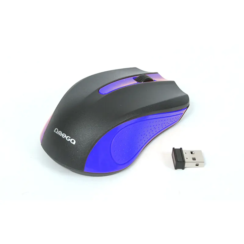 ⁨MOUSE OMEGA OM-419 WIRELESS 2,4GHz 1000DPI BLUE USB⁩ at Wasserman.eu