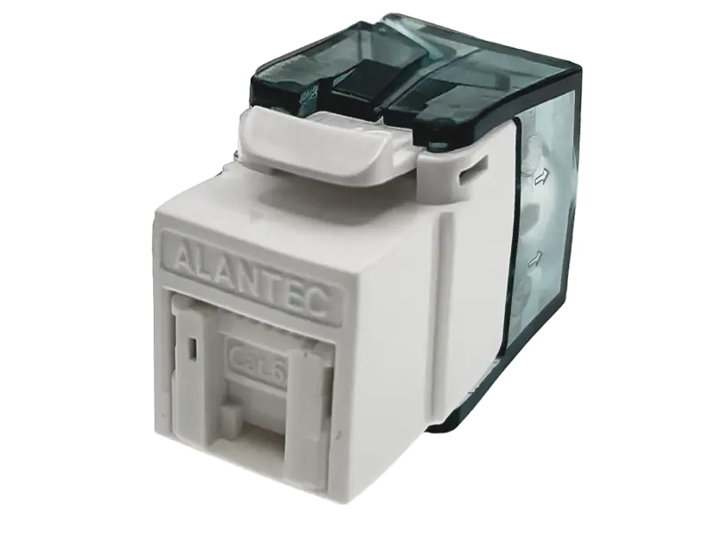 ⁨Moduł keystone RJ45 beznarzędziowy UTP kat.6A ALANTEC PLUS - badanie jakości INTERTEK (USA) - PODWYŻSZONE PARAMETRY TRANSMISYJNE  - ALANTEC⁩ w sklepie Wasserman.eu