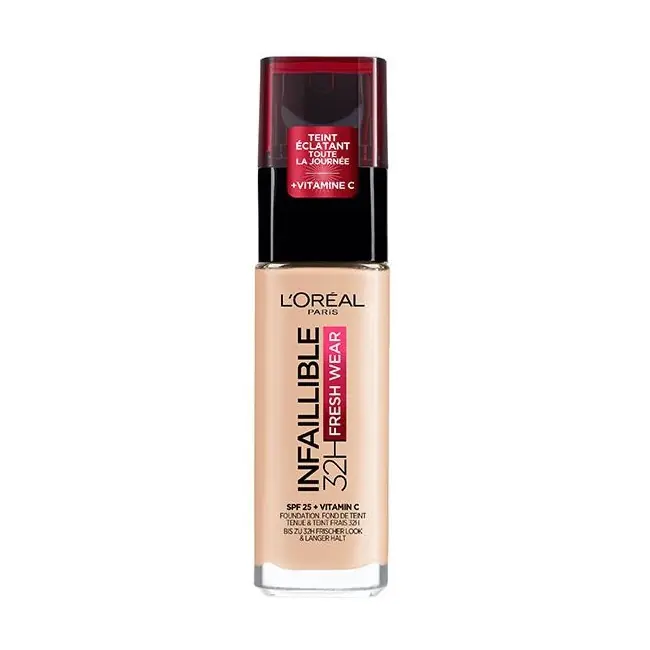 ⁨L'Oreal Paris Infallible 24H Fresh Wear Foundation long-lasting foundation 020 Ivory 30ml⁩ at Wasserman.eu