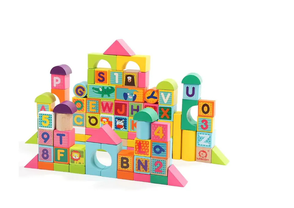 Brimarex Top Bright Wooden Blocks ABC 150 P at Wasserman.eu