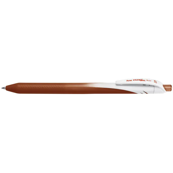 ⁨Ball pen EnerGel 0,7mm BL437 -E brown PENTEL⁩ at Wasserman.eu