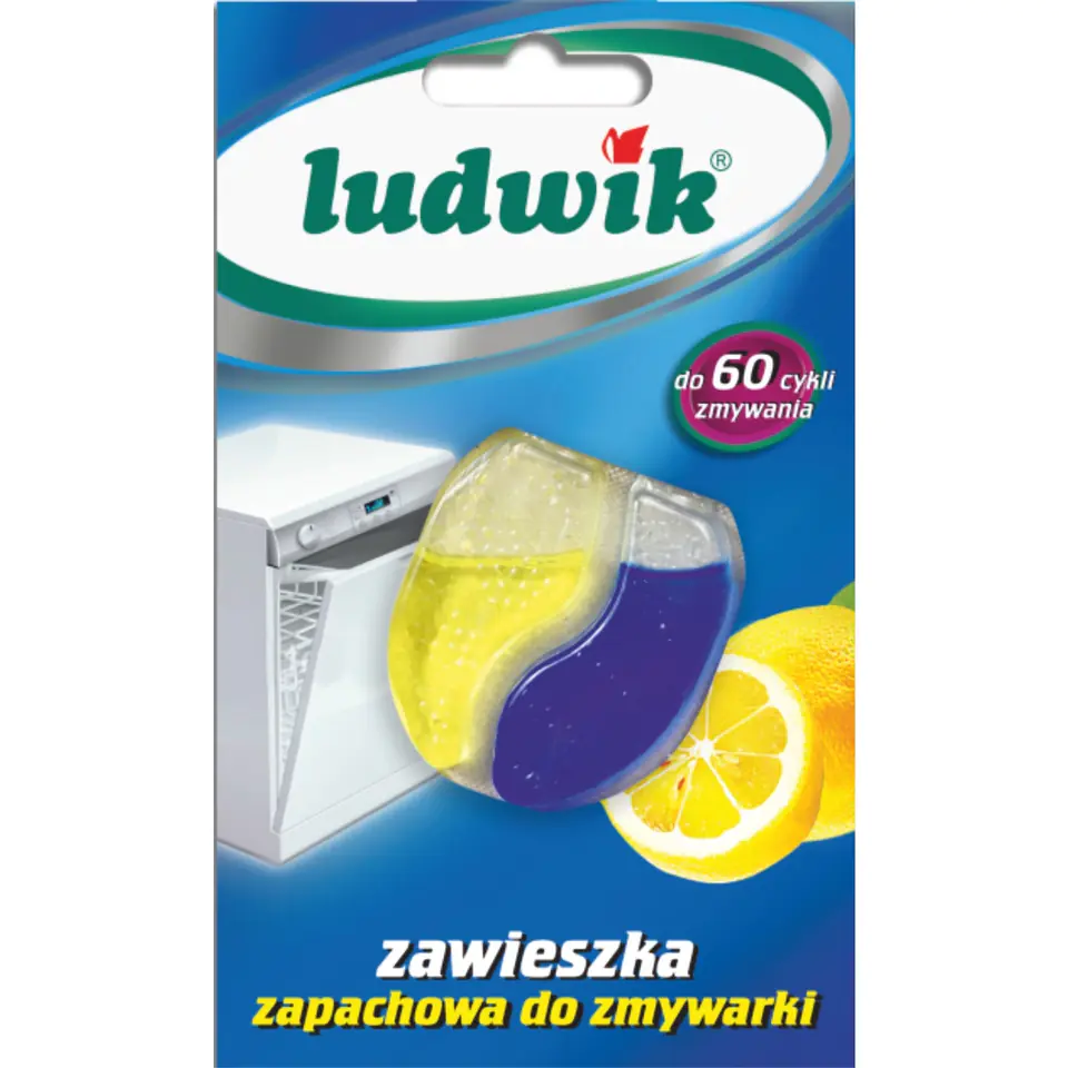 ⁨Zawieszka zapachowa do zmywarki 6.6ml Cytrynowy 177033 LUDWIK⁩ w sklepie Wasserman.eu