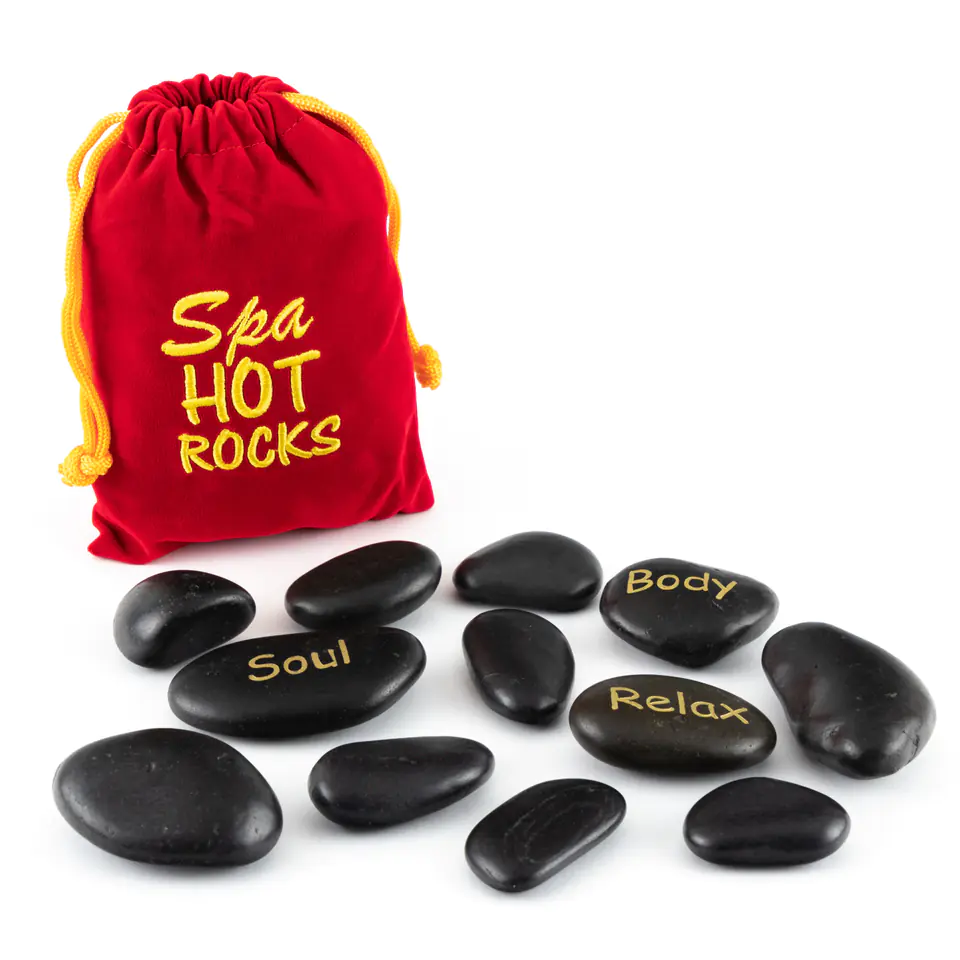 ⁨Hot massage stones 12 pcs⁩ at Wasserman.eu