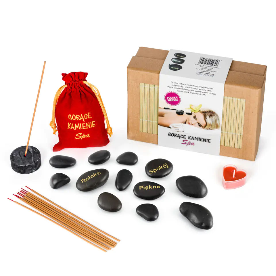 ⁨A set of hot massage stones for Women's Day⁩ at Wasserman.eu