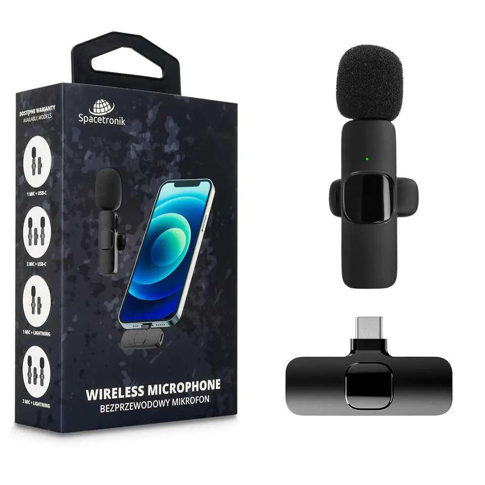 ⁨USB-C wireless microphone⁩ at Wasserman.eu