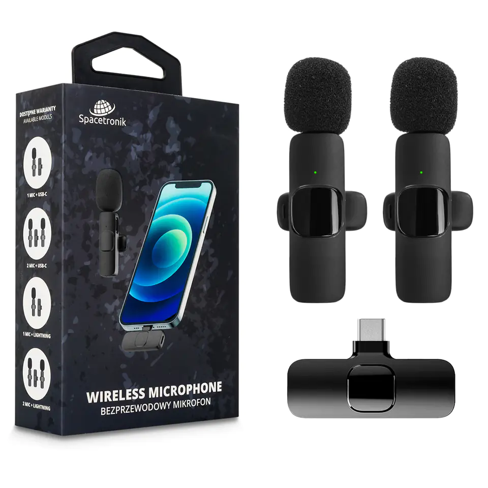 ⁨2x Wireless USB-C Microphone⁩ at Wasserman.eu