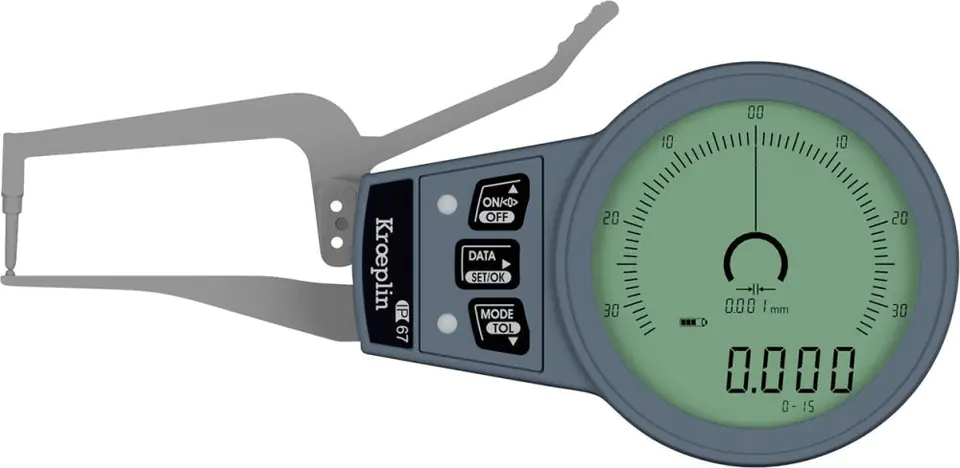 ⁨External measuring tentacles for measuring tubes 0-15mm KRÖPLIN⁩ at Wasserman.eu