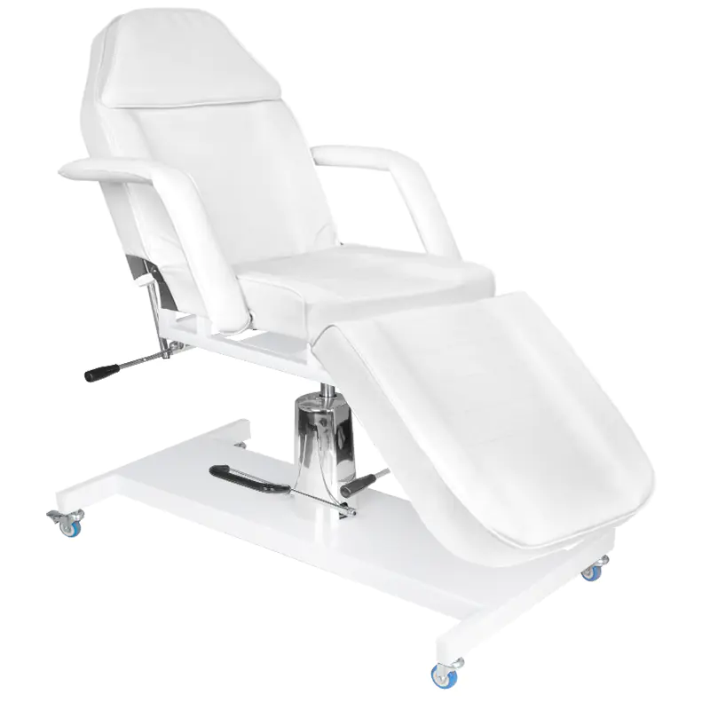 ⁨Cosmetic chair hyd. Basic 210 white on wheels⁩ at Wasserman.eu