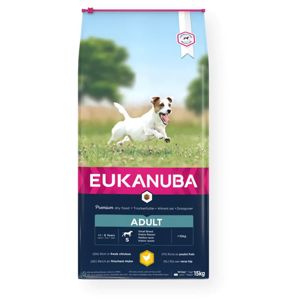 ⁨EUKANUBA Active ADULT SMALL BREED - Bogata w świeżego kurczaka - 15kg⁩ w sklepie Wasserman.eu