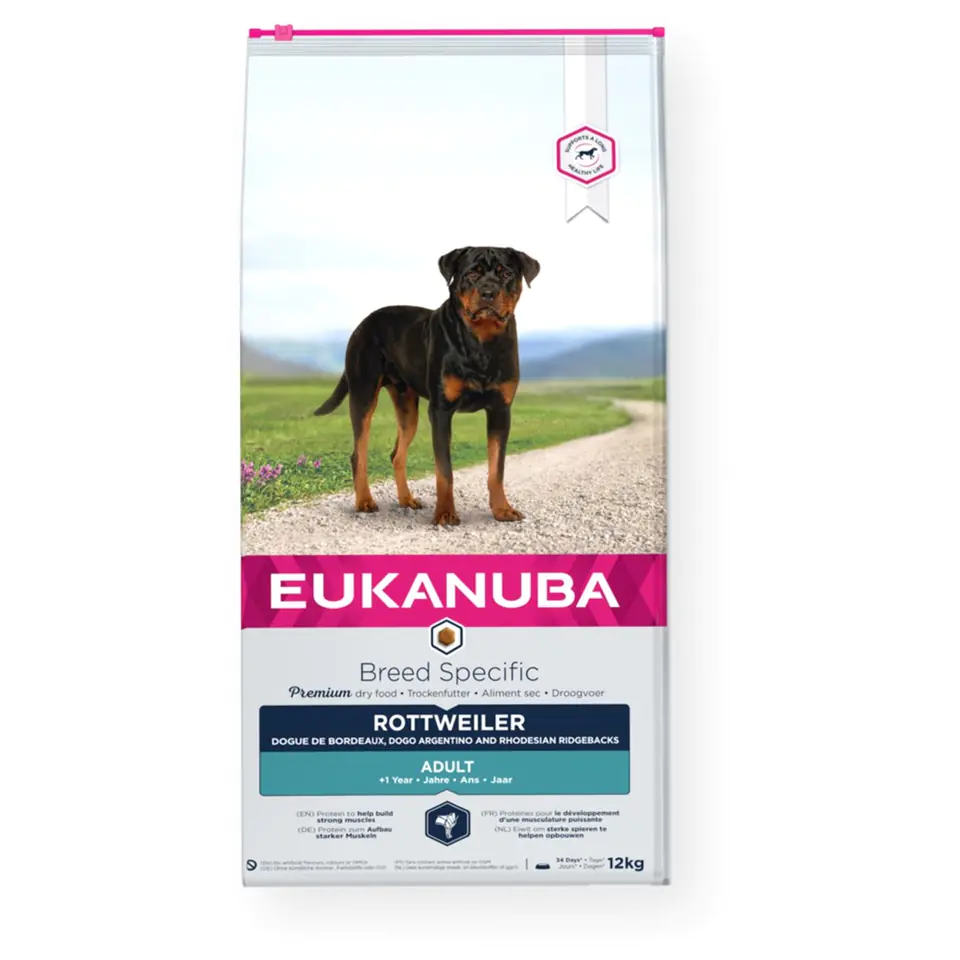 ⁨EUKANUBA Adult Rottweiler - dry dog food - 12 kg⁩ at Wasserman.eu