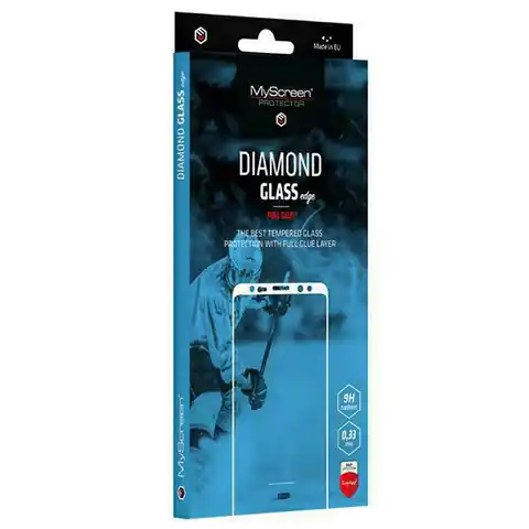⁨MS Diamond Glass Edge FG Motorola Moto G62/G32 czarny/black Full Glue⁩ w sklepie Wasserman.eu