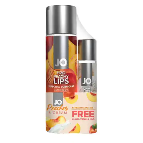 ⁨Zestaw lubrykantów H2O Peachy Lips 120 ml & H2O Vanilla Cream System JO⁩ w sklepie Wasserman.eu