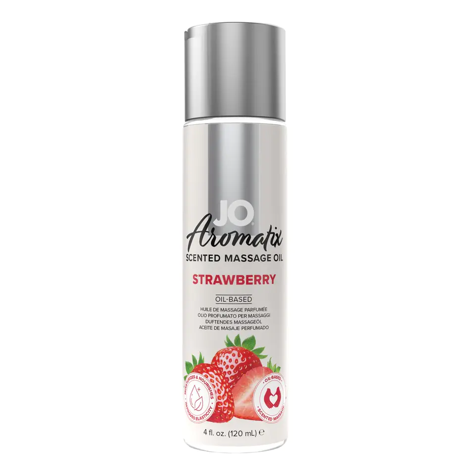 ⁨Olejek do masażu Aromatix Scented Strawberry 120 ml System JO⁩ w sklepie Wasserman.eu