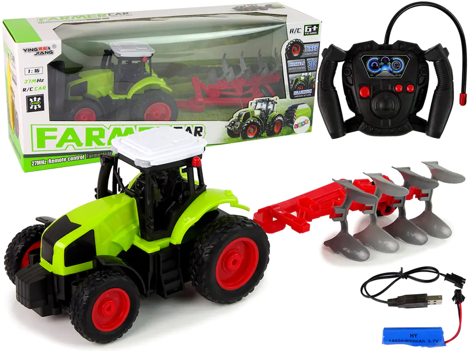 ⁨Remote Control Tractor 1:16 Remote Control Rubber Wheels⁩ at Wasserman.eu