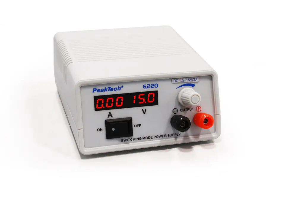 ⁨Mini zasilacz laboratoryjny PeakTech 6220⁩ w sklepie Wasserman.eu