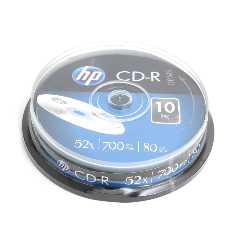 ⁨HP CD-R 700MB 52X CAKE*10 12933 / 69308⁩ w sklepie Wasserman.eu